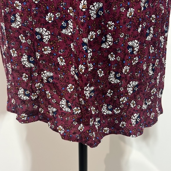 H.I.P tunic blouse marrón with beautiful lace up long sleeve open front size S - Picture 11 of 12